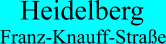 Heidelberg - Franz-Knauff-Strae